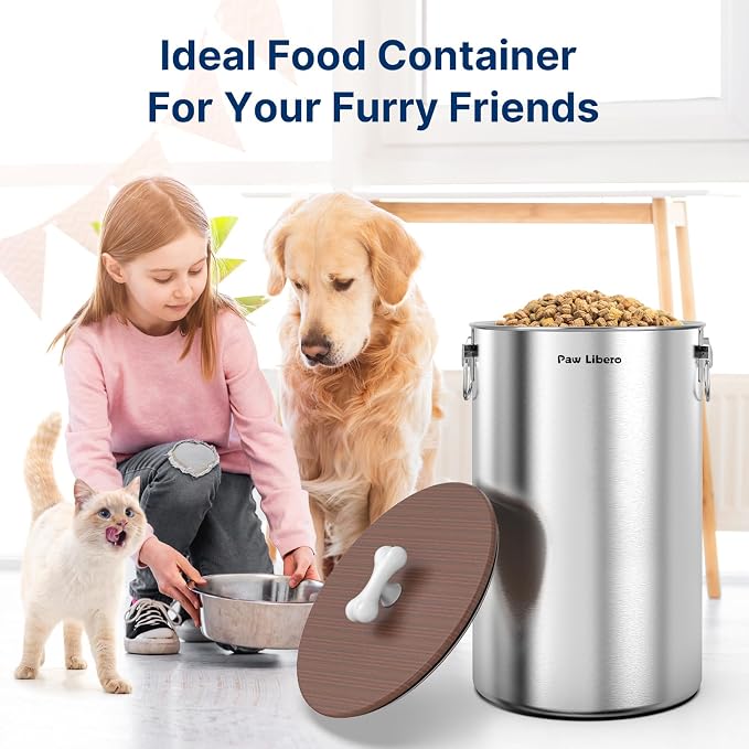 35 Lbs Stainless Steel Dog Food Storage Container - Image 7