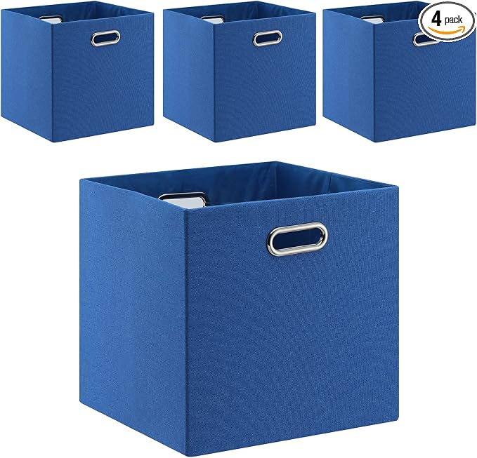 Cube Storage Bins 13×13 Linen Foldable Box by Fboxac