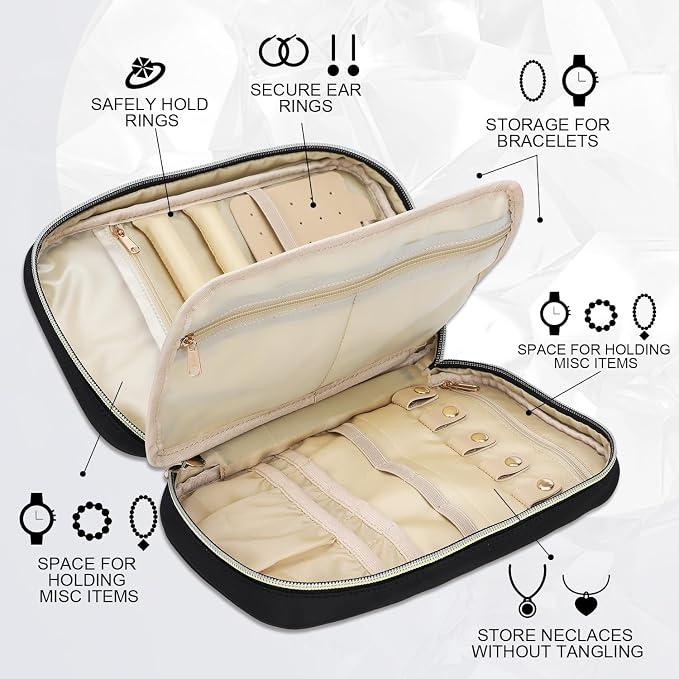 emissary Jewelry Organizer Case Travel Jewelry Storage Bag - Image 2