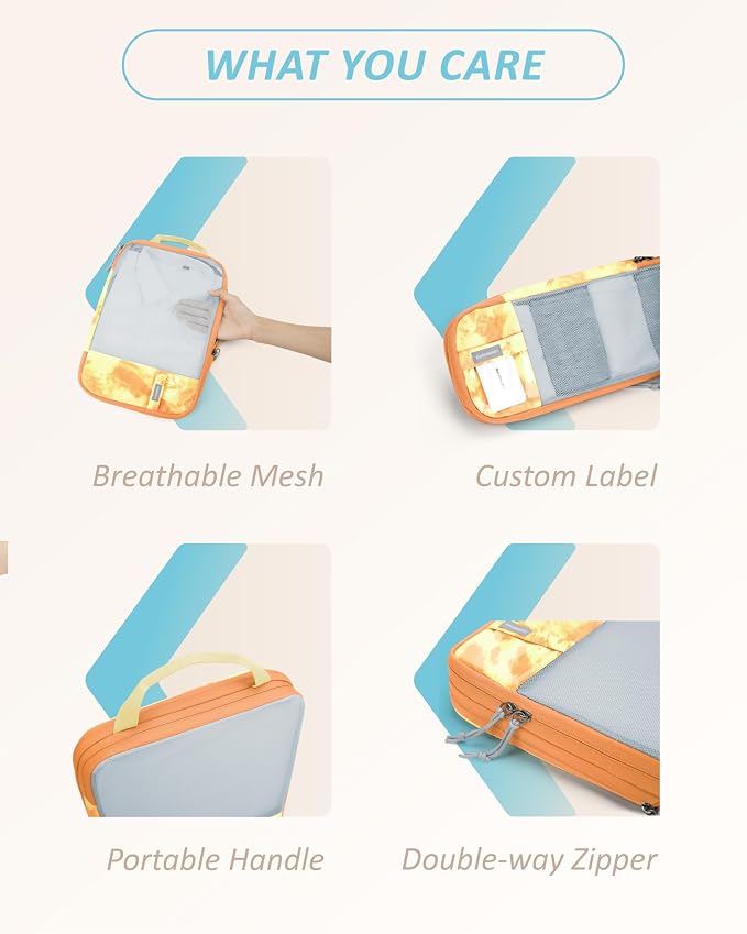 BAGSMART 6 Set /4 Set/2 Set Compression Packing Cubes - Image 6
