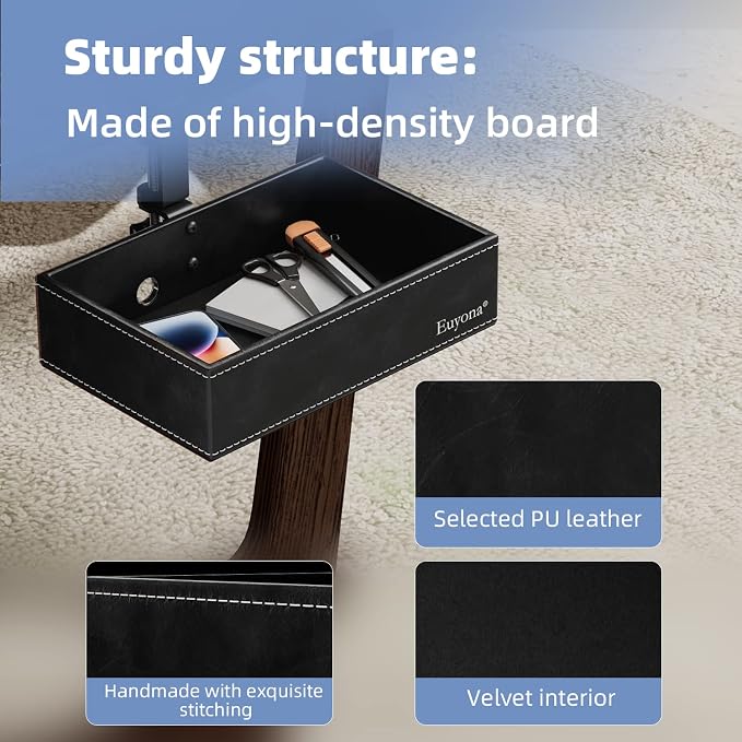PU Leather Under Desk Organizer - Image 5