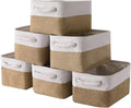 Small Baskets for Organizing, [6 PCS] Collapsible Storage Baskets for