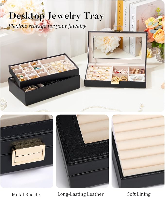 Homde Jewelry Tray Stackable Jewelry Box - Image 7