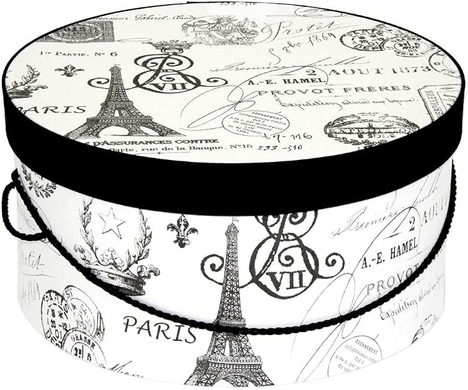 Sarah's Hat Boxes Classic Paris Hat Box – 8.75" x 4.5" Handmade in USA – - Image 5
