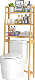 VASMIA Over The Toilet Storage, Bamboo 3-Tier Bathroom Organizer Over Toilet by VASMIA