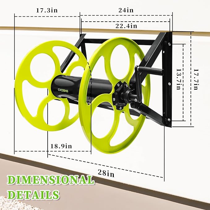 Stainless Steel Garden Hose Reel - Image 7