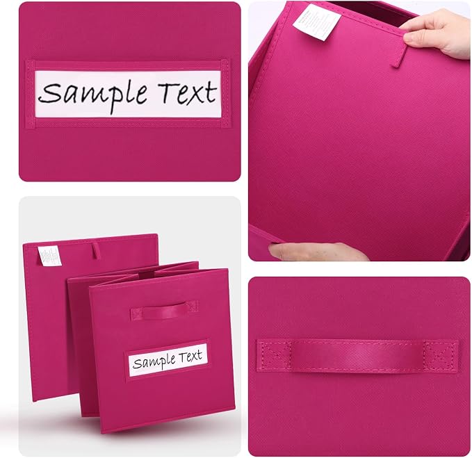 artsdi 13x13 storage cube bins Foldable Fabric storage cubes - Image 3
