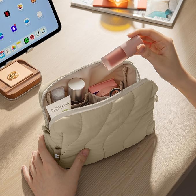 tomtoc Electronics Organizer Travel Case, Soft Puffy Organizer Bag Birthday - Image 7