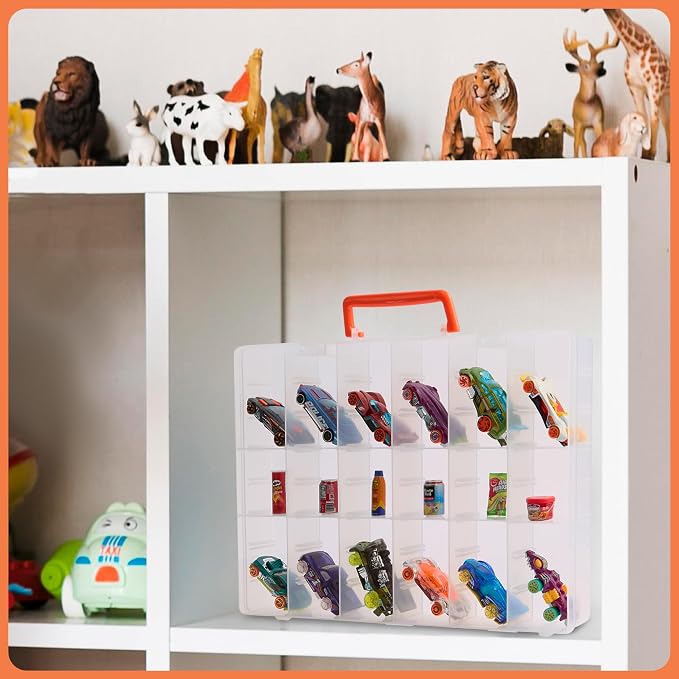 Mini Toy Organizer Box – 48 Compartment Storage Case - Image 7