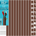 Brown Channel Kit Hide Wires, 157in Cord Concealer for 3-4 Cables