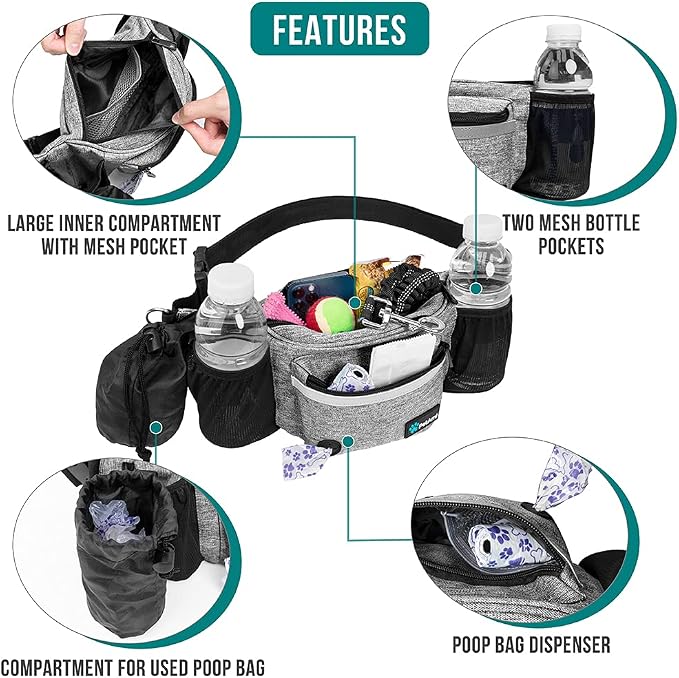 PetAmi Dog Fanny Pack, Treat Pouch - Image 3