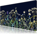 Weeds Flowers Large Mouse Pad, Gaming Keyboard Desk Pad, Extended Mouse Mat by BAHDSISFA
