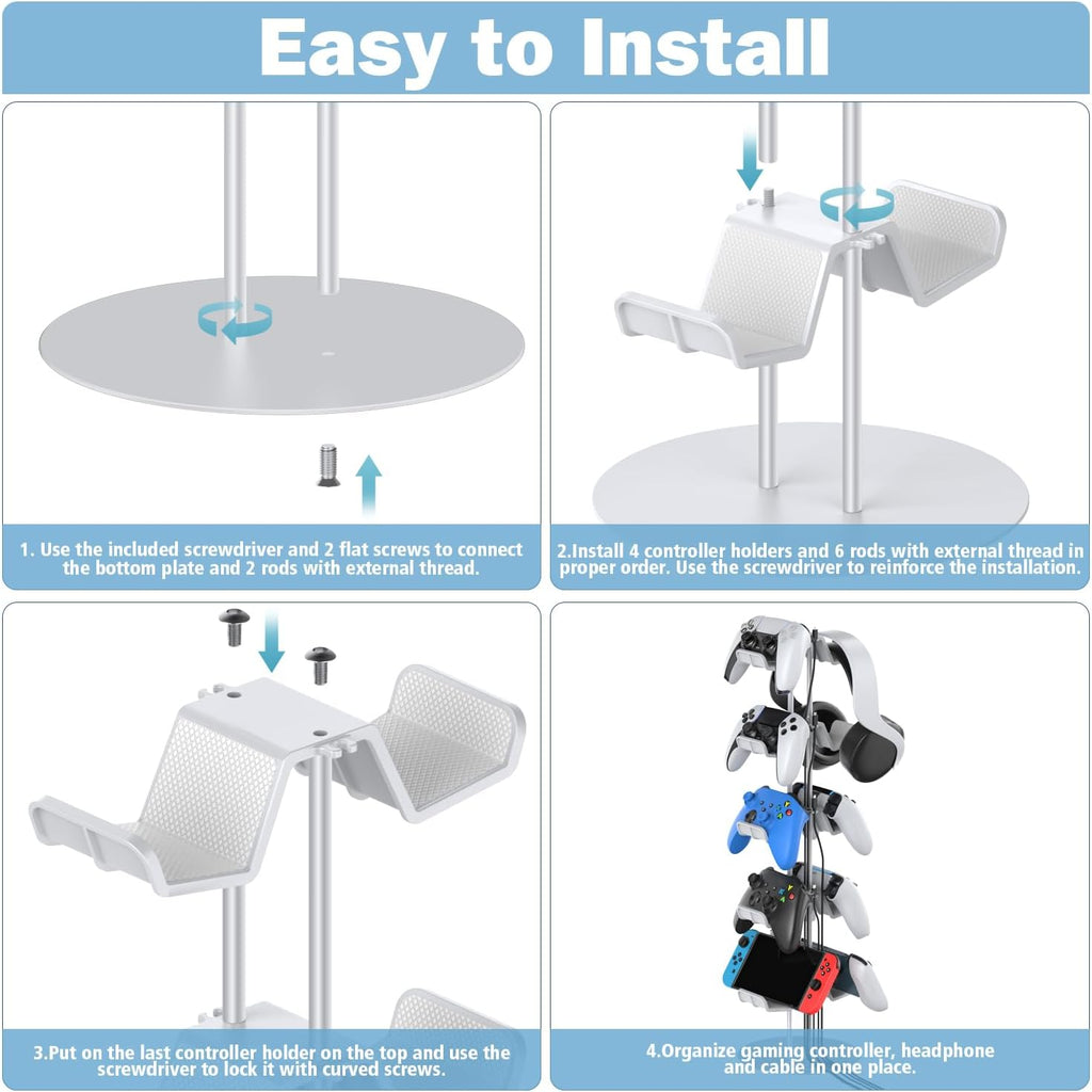 Kytok Gamer Gifts, Headset Stand 5 Tiers with Cable Organizer