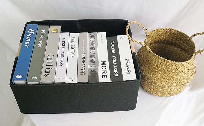 Storage Bin for Shelves Rectangle Closet Baskets Foldable Box - Image 3