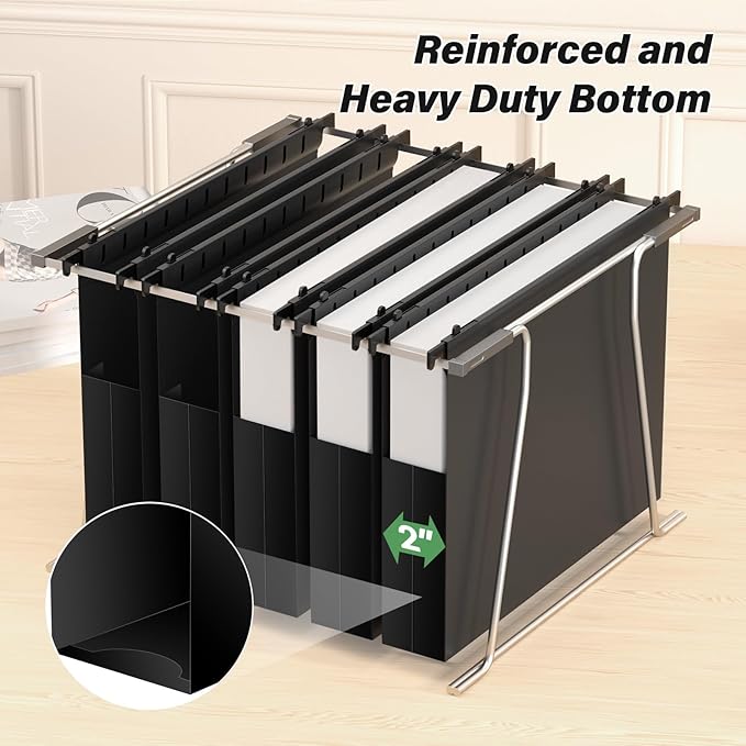 Extra Capacity Hanging File Folders Letter Size, Heavy Duty 2" Expandable Hang - Image 5