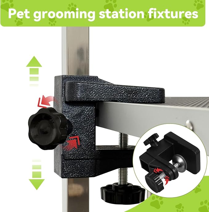 36" Large Dog Grooming Table, Non-Slip Tabletop - Image 9