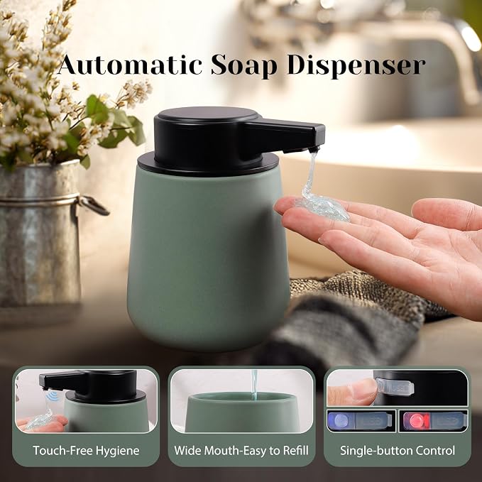 INGOFIN Automatic Ceramic Bathroom Accessory Set - Image 3