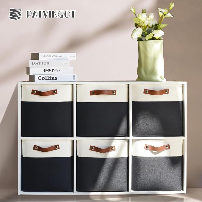 Foldable Storage Cubes 11x11 Inch, Collapsible Storage Basket - Image 2