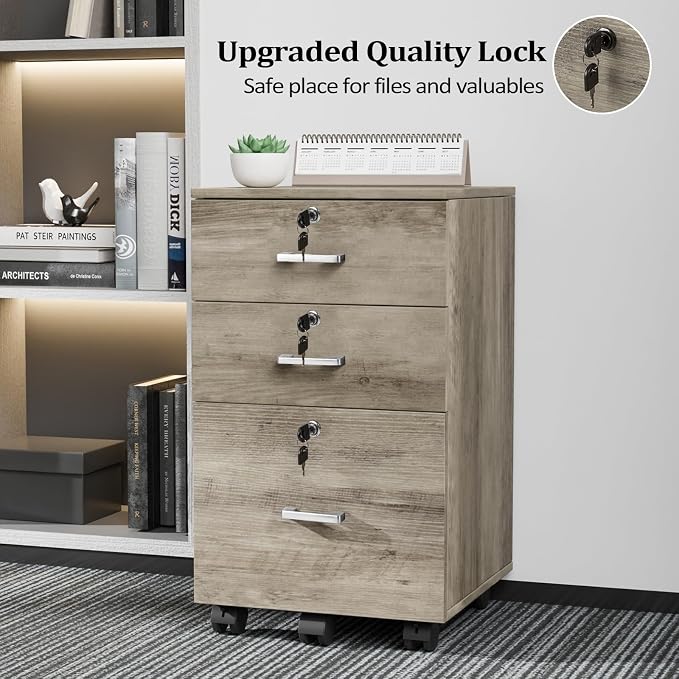 VINGLI 3-Drawer File Cabinet - Image 5