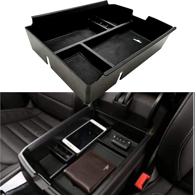 Center Console Organizer fit for VW Atlas and Cross Sport 2018 2019 2020 2021 by EVTIME
