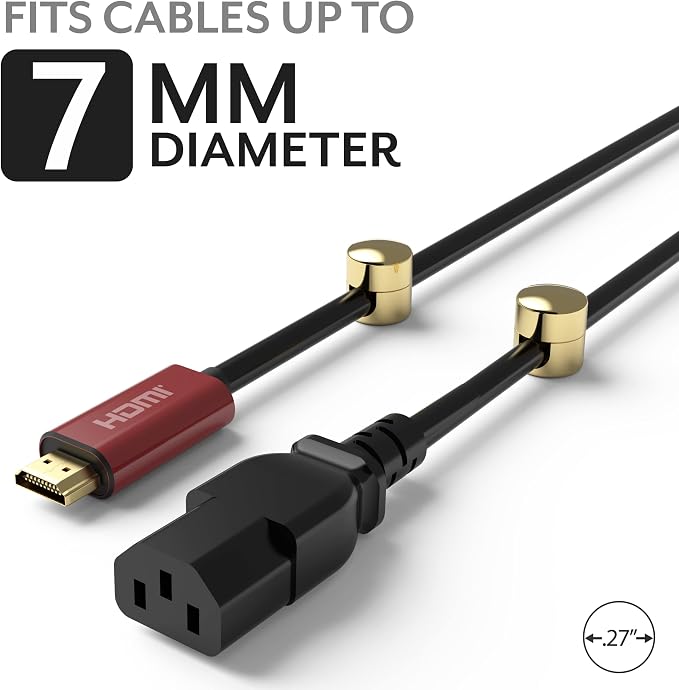 Cable Anchors for Desk Organization Gold | Premium Aluminum Cord Organizers | - Image 5