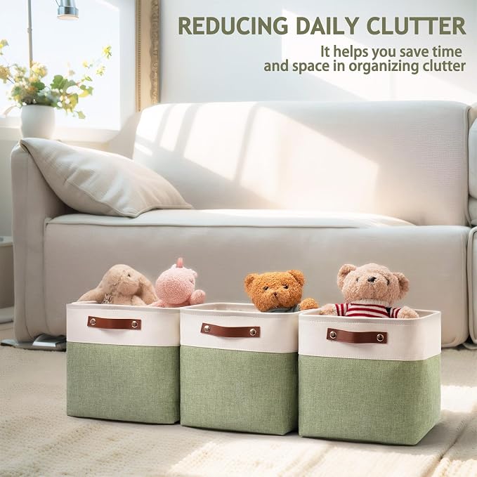 Foldable Storage Cubes 11x11 Inch, Collapsible Storage Basket - Image 8
