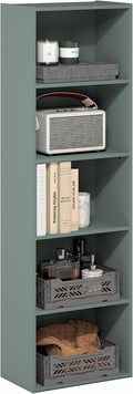 Furinno LUDER Book Shelf, 5-Tier Bookshelf, 9.4" x 15.8" x 52", by Furinno-FitsYourSpaceFitsYourBudget