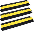 Cable Ramp Cable Protector Ramps Wire Hose Protective 2 Channel Traffic Rubber by YELACK