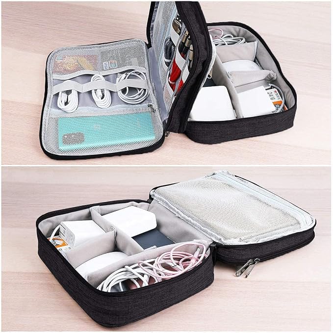 Electronics Organizer, Jelly Comb Electronic Accessories Cable Organizer Bag - Image 5