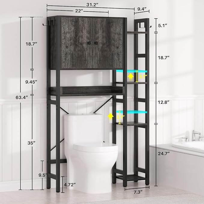 Over The Toilet Storage Cabinet - Image 3