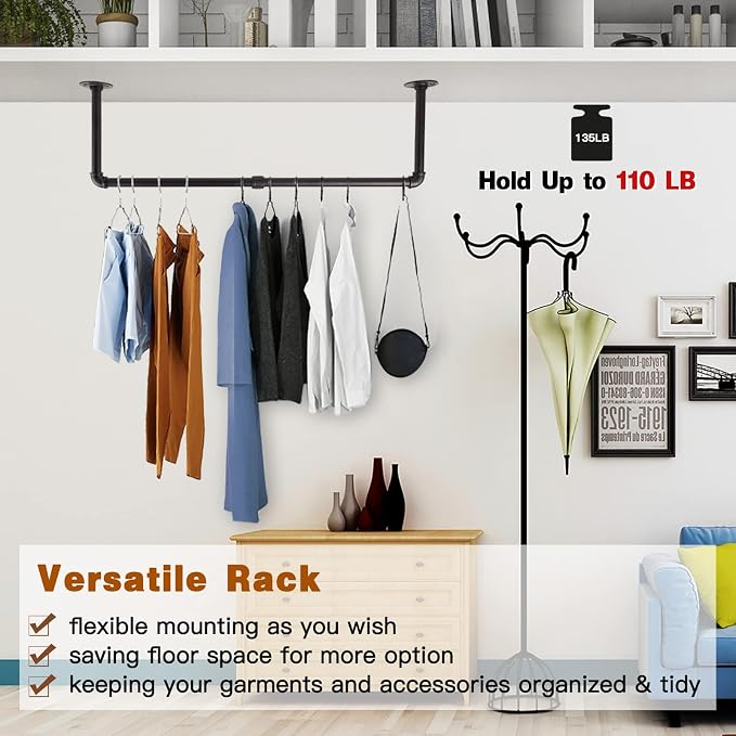 Wall Mounted Clothes Rack - Image 3