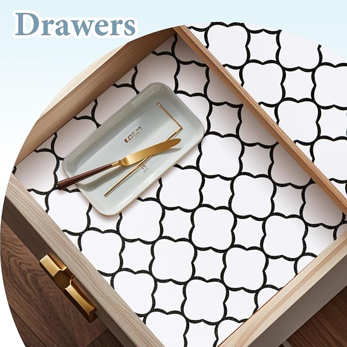 Shelf Drawer Liners for Kitchen Cabinets 11.8 x 236 Inches Non Adhesive Drawer - Image 8