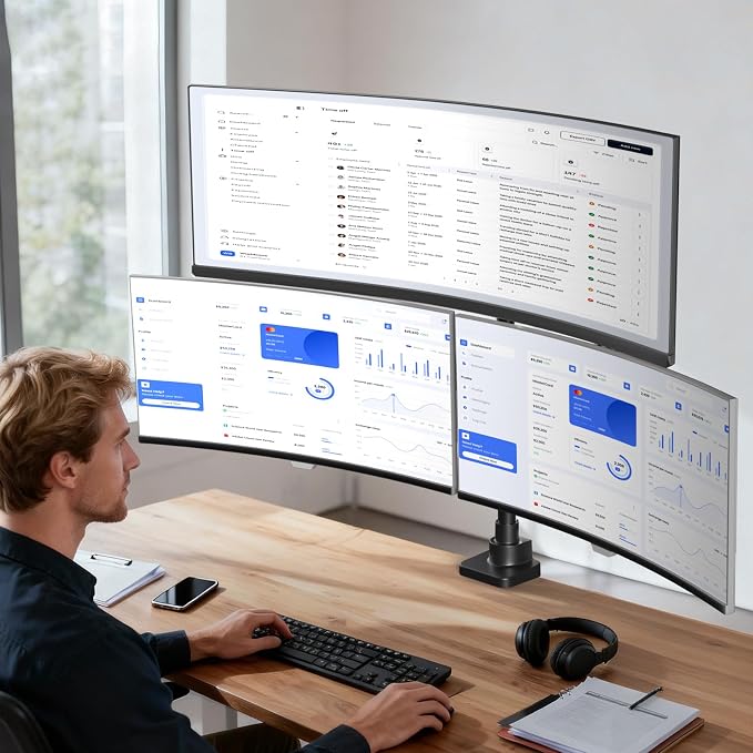 WALI Triple Monitor Mount - Image 6