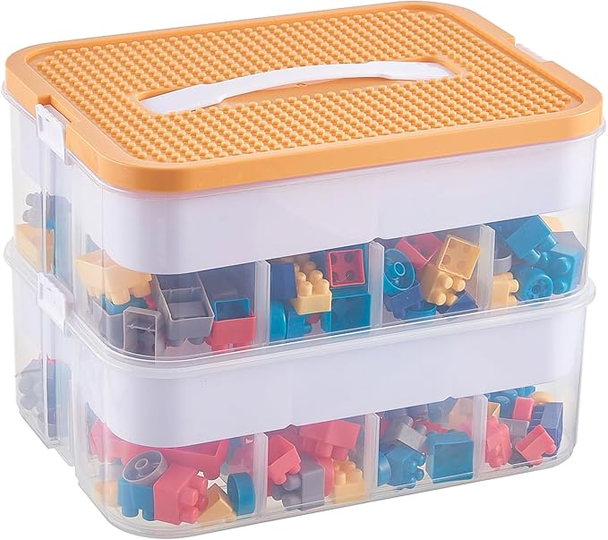 Plastic Stackable Organizer Storage Case by UFORU