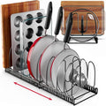Better Things Home 12+ Expandable Pan and Pot Lid Organizer Rack by BetterThingsHome
