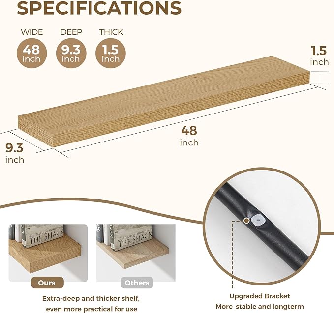 Dreamland 48 Inches Floating Shelves - Image 3