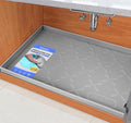 SIKADEER 34" x 22" Under Sink Mat Waterproof, Silicone Mat Kitchen Drawer Shelf by SIKADEER