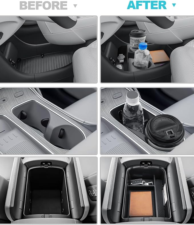 CDEFG 3Pcs for 2026 Hyundai Palisade Center Console Organizer for 2026 Hyundai - Image 3