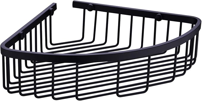 304 Stainless Steel Shower Caddy Corner Basket Shelf Bathroom Organizer Wall by Orhemus