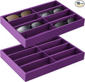 Amylove 2 Pcs Sunglass Organizer Trays Glasses Stackable Jewelry Trays Sunglass by Amylove