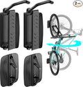 2 Pack Bike Hooks for Garage, Heavy Duty Swivel Bike Wall Mount, Holds 77 Lbs by Pegzone