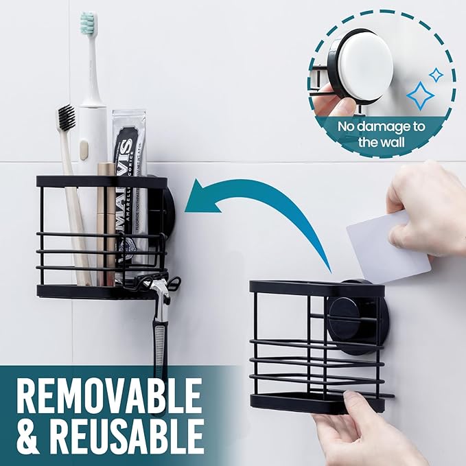 TAILI Patented Suction Cup Toothbrush Holder, Stainless Steel Anti-puddling - Image 6