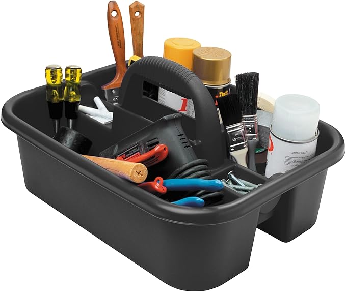 Akro-Mils 09185 Plastic Tote Tool & Supply Cleaning Caddy - Image 3