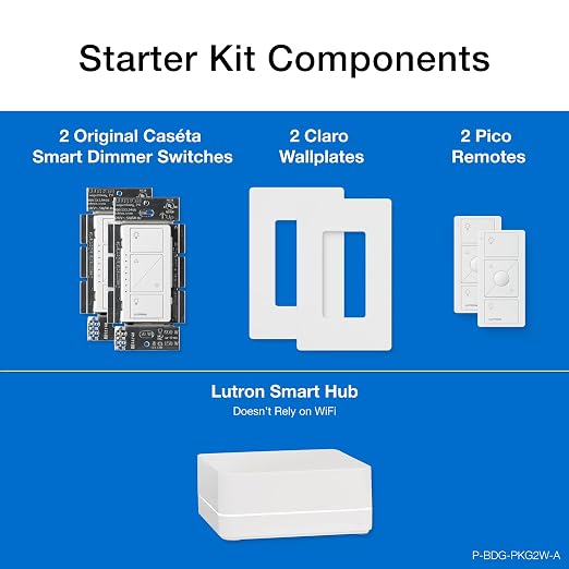 Lutron Caseta Original Smart Dimmer Switch Kit, 2 Dimmer Switches, 2 Wall Plates - Image 12