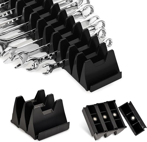 12 PCS Magnetic Modular Wrench Organizer Wrench Holder by Monliful