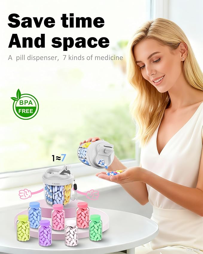 Cute Pill Organizer, Pill Dispenser - Image 4