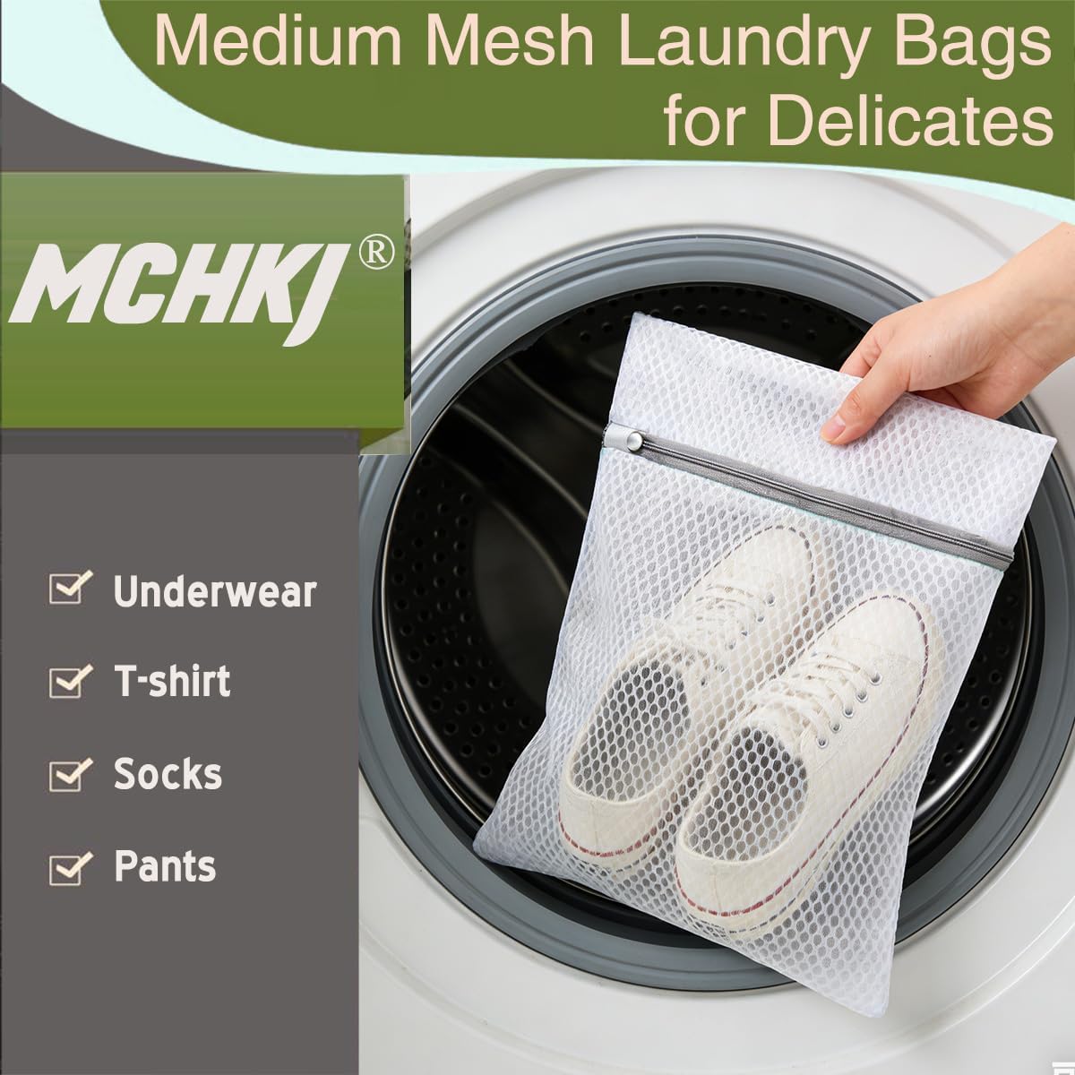 10 Pcs Laundry Bags Mesh Wash Bags, Premium Durable Double-Layer