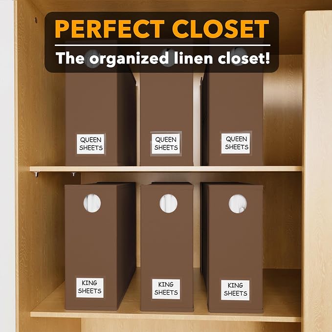 SpaceAid 6 Pack Bed Sheet Organizers and Storage, Foldable Sheet Organizer - Image 5