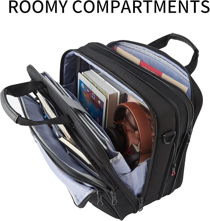 KROSER Laptop Bag 17.3 Inch Premium Laptop Briefcase, Expandable Water - Image 6
