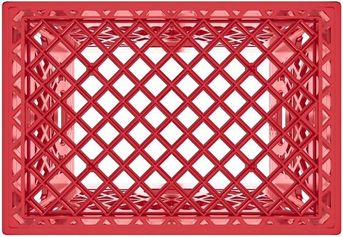 Heavy Duty Plastic Storage Milk Crates, Stackable Utility Organizer Bins - Image 6